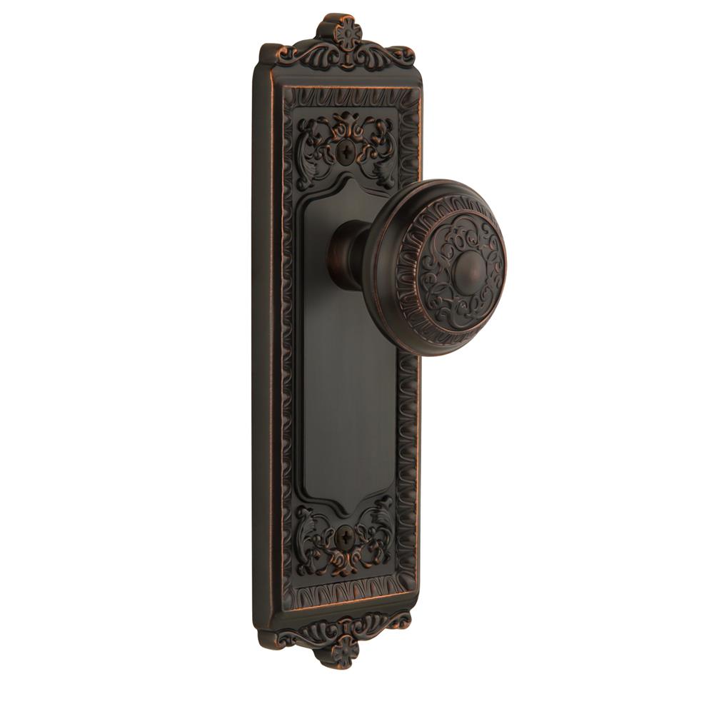 Grandeur by Nostalgic Warehouse WINWIN Privacy Knob - Windsor Plate with Windsor Knob in Timeless Bronze